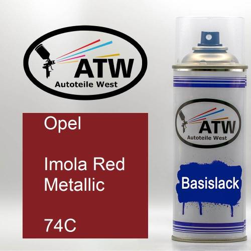 Opel, Imola Red Metallic, 74C: 400ml Sprühdose, von ATW Autoteile West.